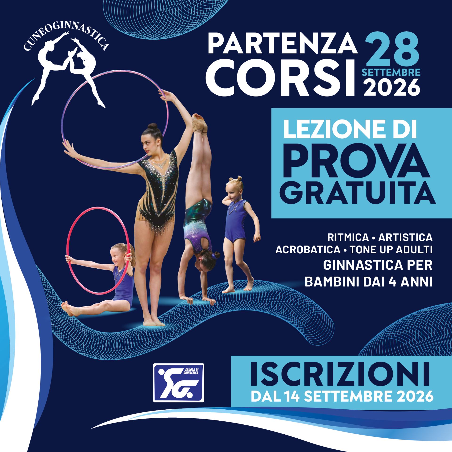 Corsi Ginnastica Ritmica e Artistica Cuneo 2026/2027 | Cuneoginnastica